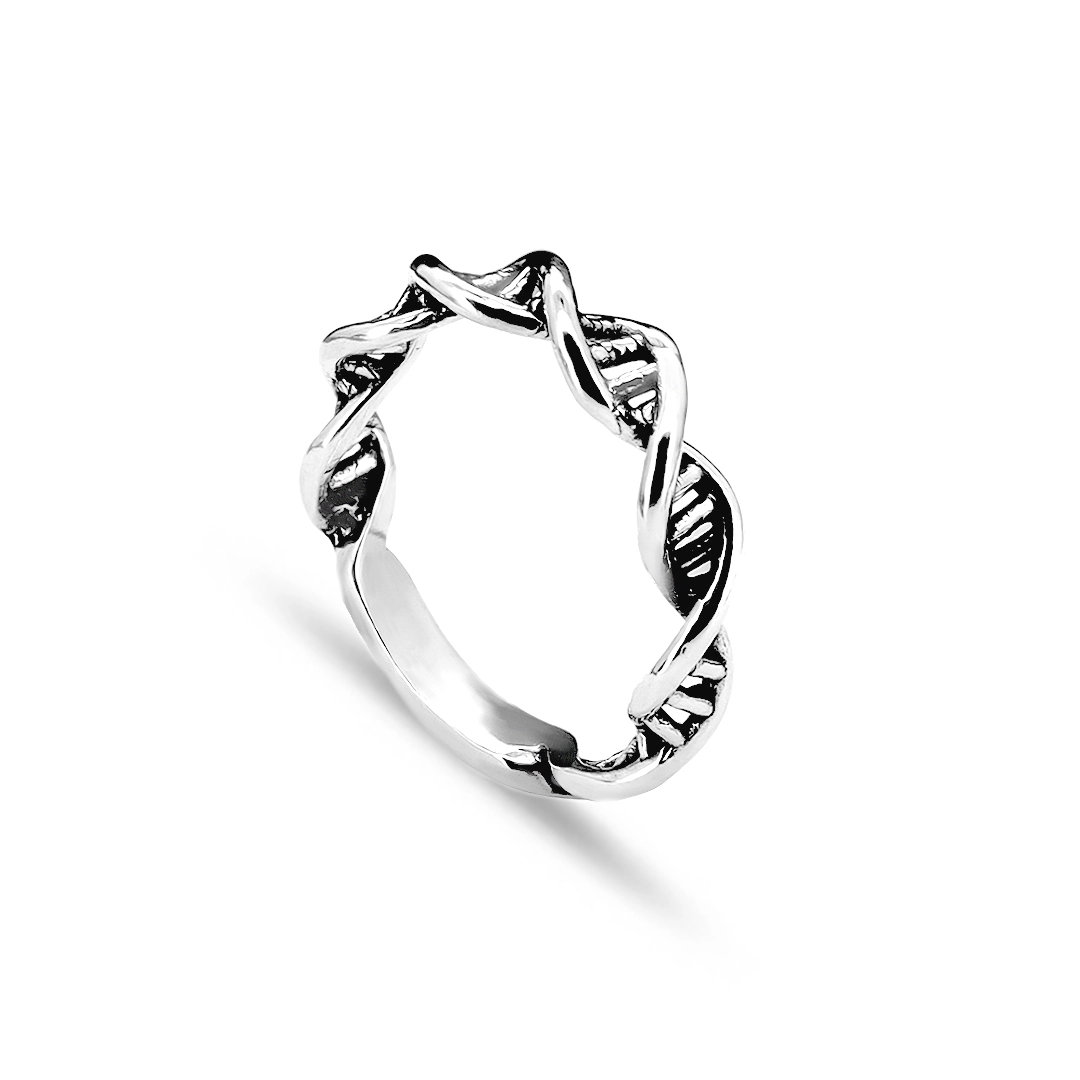 Anel De Prata DNA Envelhecido