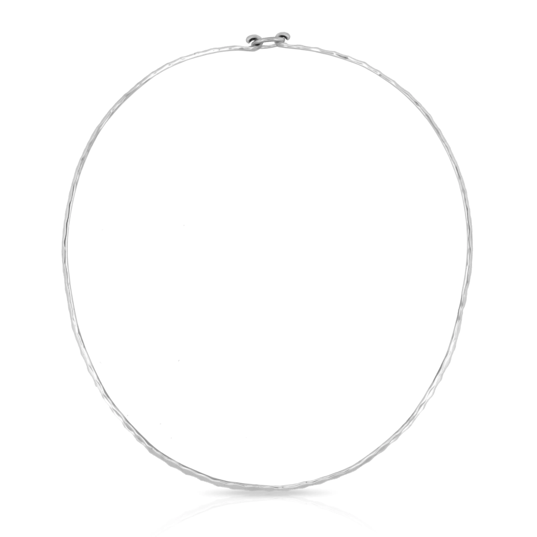 Aro de Prata Espelhado e trabalhado com Fecho