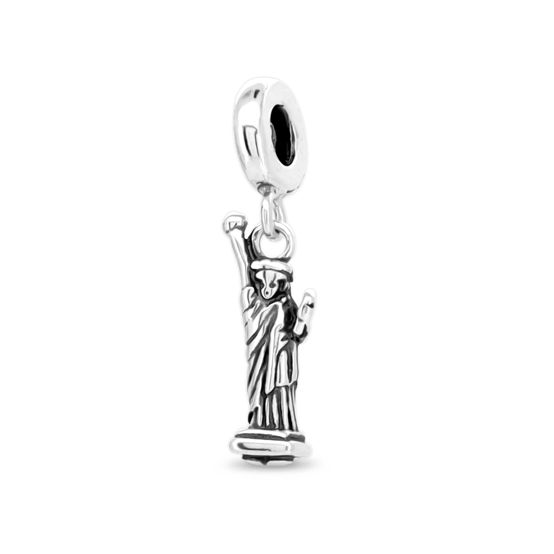 Berloque de Prata Estátua da Liberdade Envelhecida