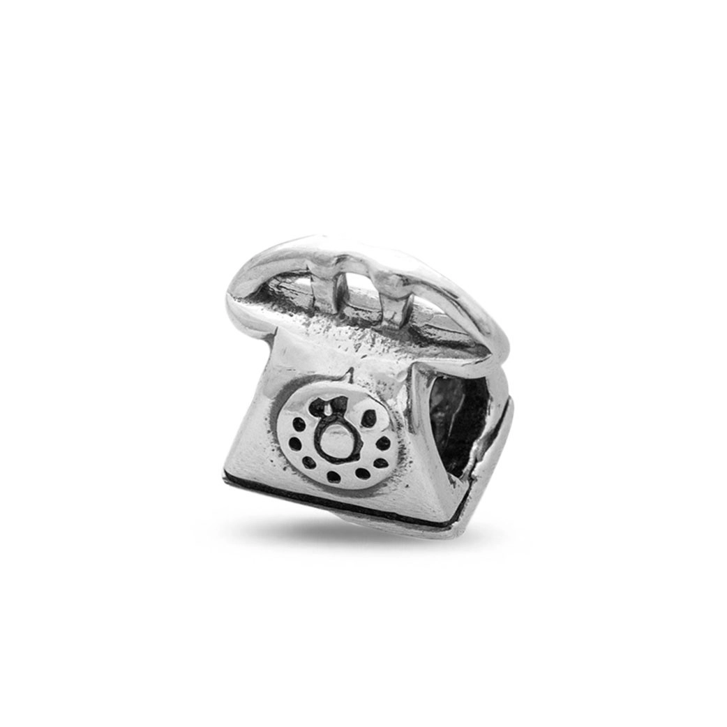 Berloque de Prata Telefone Envelhecido