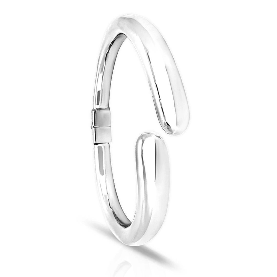 Bracelete de Prata Aberto em Eletroformação