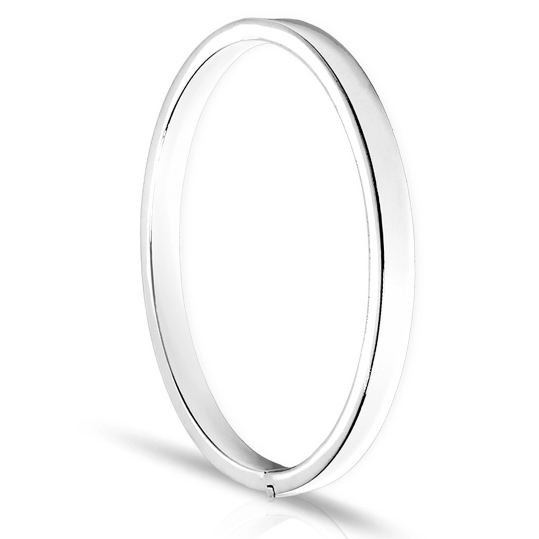 Bracelete De Prata com Fio Quadrado e Espelhado
