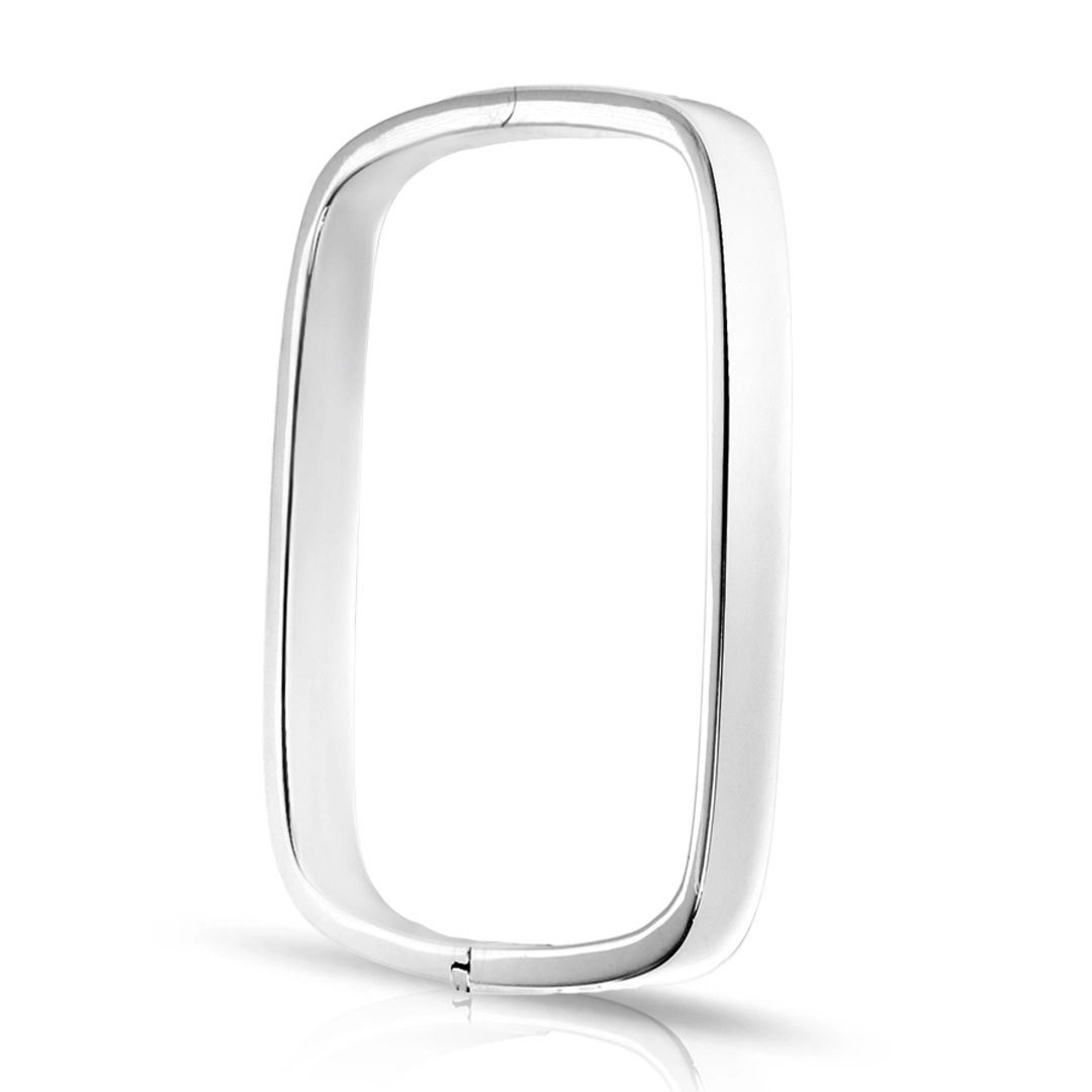 Bracelete de Prata Quadrado e Espelhado