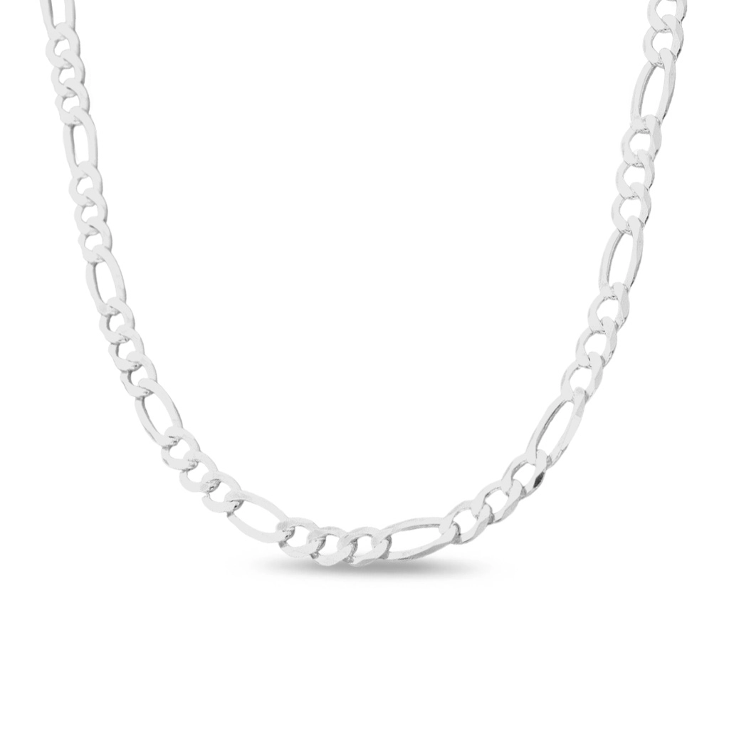 Corrente de Prata Fígaro Flat 70 cm