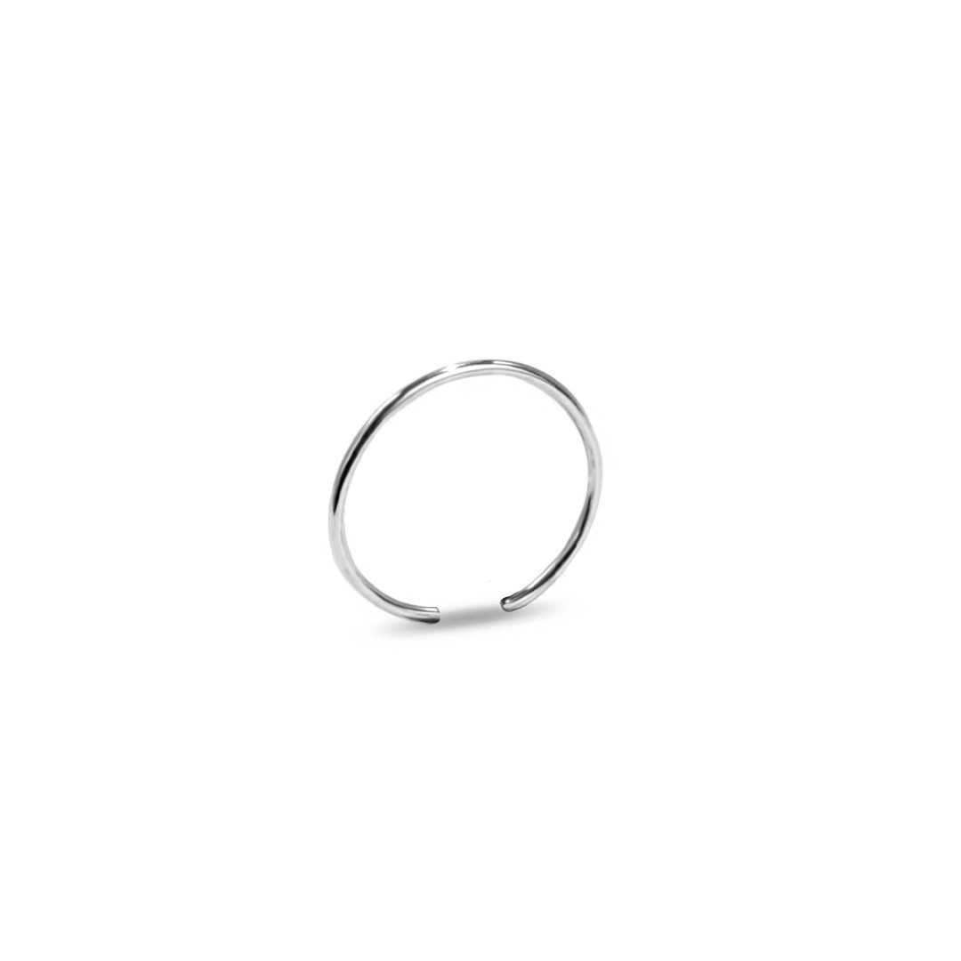 Piercing de Nariz em Prata Argola Espelhada