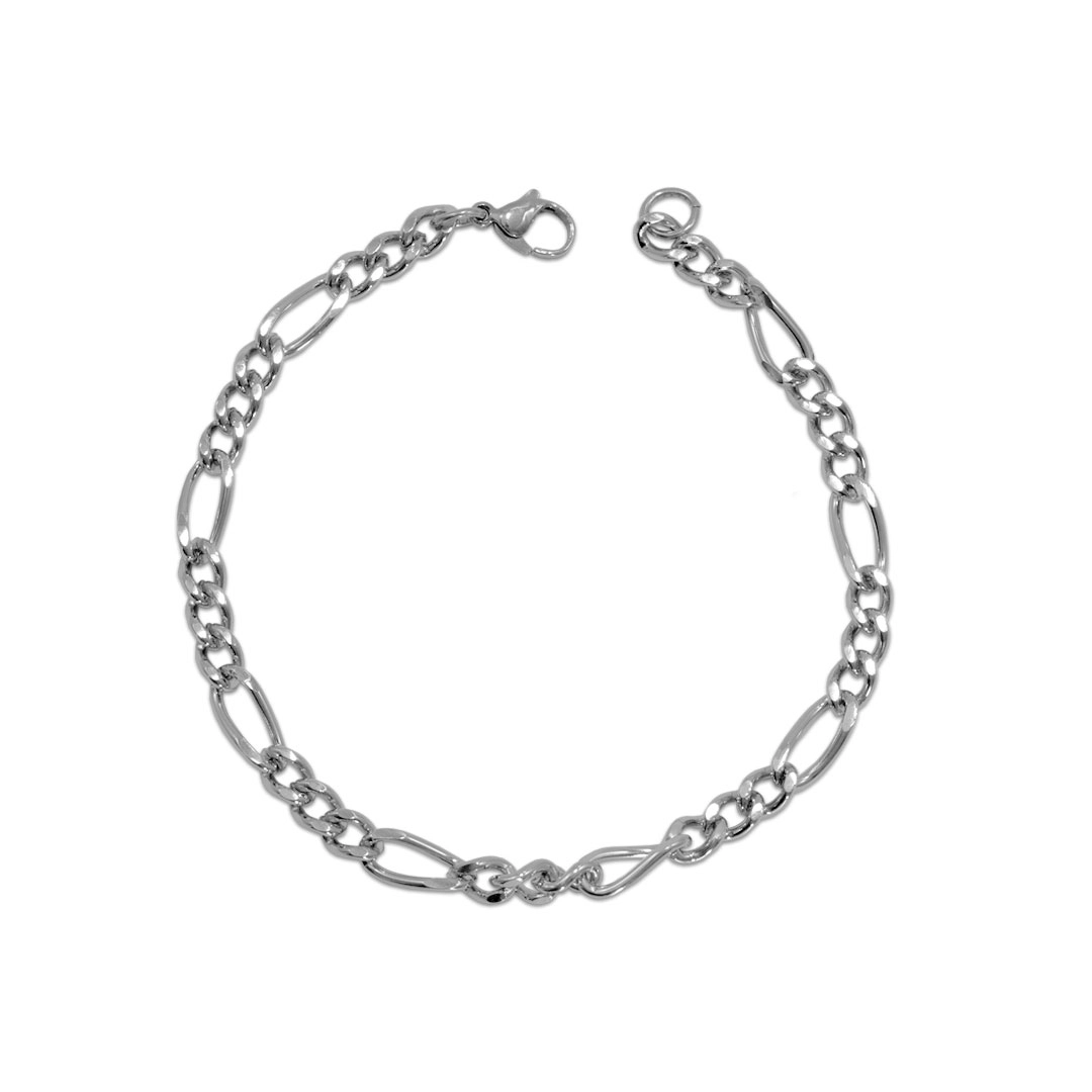 Pulseira de Aço Figaro 22 cm