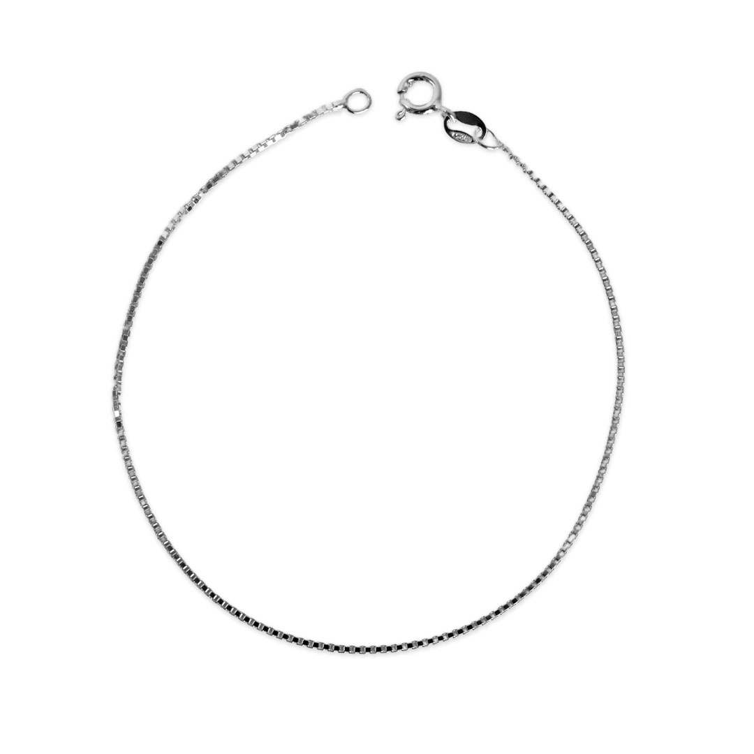 Pulseira de Prata Veneziana Espelhada